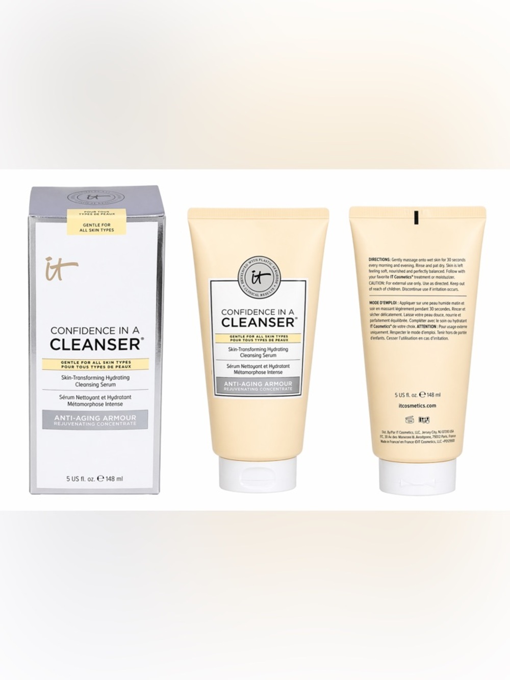 IT Cosmetics Confidence in a Cleanser 5oz – Brand New Sealed.